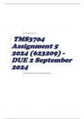 TMS3704 Assignment 5 2024 (623209) - DUE 2 September 2024