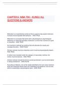 CHAPTER 6 - MBA 704 – KUNGU ALL  QUESTIONS & ANSWERS