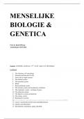 Menselijke biologie en genetica samenvatting - 1ste zit 18/20