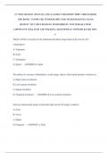 CT TEST REVIEW (TEST Q'S AND A'S FOR CT REGISTRY PREP. THIS IS FROM THE BOOK "COMPUTED TOMOGRAPHY FOR TECHNOLOGISTS: EXAM REVIEW" BY LOIS E ROMANS. PUBLISHED BY WOLTERS KLUWER, LIPPINCOTT WILLIAMS AND WILKINS.) QUESTIONS & ANSWERS RATED 100% C