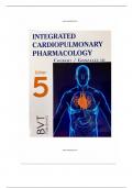  Integrated Cardiopulmonary Pharmacology 5th Edition Colbert Test Bank 9781517805074 Chapter 1-15 Complete Guide.