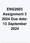 ENG2603 Assignment 3 2024 Due 13 September 2024 QUESTIONS AND ANSWERS