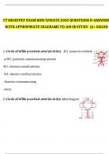 CT REGISTRY EXAM NEW UPDATE 2024 QUESTIONS & ANSWERS WITH APPROPRIATE DIAGRAMS TO AID IN STUDY  |A+ GRADE