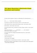 TPC Basic Electricity & Electronics Exam Questions and Answers.