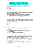 NR 341 Chapter 26 QUIZ |GRADED A