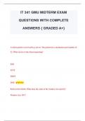 IT 341 GMU MIDTERM EXAM  QUESTIONS WITH COMPLETE  ANSWERS { GRADED A+}