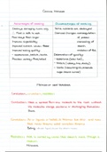 Cooking Method Notes: Consumer Studies 