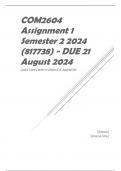 COM2604 Assignment 1 Semester 2 2024 (817738) - DUE 21 August 2024