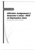 CSL2601 Assignment 2 Semester 2 2024 - DUE 10 September 2024 