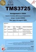 TMS3725 Assignment 4 COMPLETE ANSWERS) 2024 (238502) - DUE 29 August 2024