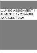 LJU4802 Assignment 1 Semester 2 2024 - DUE 22 August 2024 