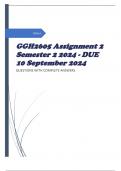 GGH2605 Assignment 2 Semester 2 2024 - DUE 10 September 2024