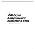 Com3704 assignment 1 semester 2 2024 Questions & answers with complete solutions