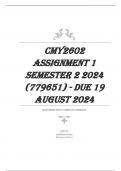 CMY2602 Assignment 1 Semester 2 2024 (779651) - DUE 19 August 2024