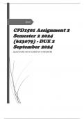 CPD1501 Assignment 2 Semester 2 2024 (623079) - DUE 2 September 2024