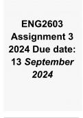 ENG2603 Assignment 3 (COMPLETE ANSWERS) 2024 - DUE 13 September 2024