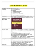 Terms & Definitions Pharm.