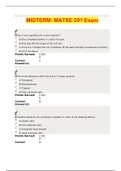 MIDTERM: MATSE 201 Exam (LATEST UPDATE)Graded A+