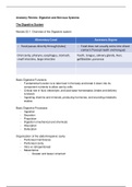 Anatomy Summary of Digestive and Nervous systems