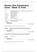 NURSING 6501 FINAL EXAM, NURSING 6501 Week 11 Final exam