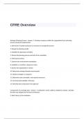 CFRE Overview Exam Questions and Correct Answers