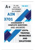 AIN3701 Assignment 3 COMPLETE ANSWERS) 2024 (592440)- DUE 10 September 2024