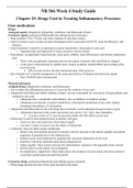 NR566 Week $ Study Guide_Chapter 25: Drugs Used in Treating Inflammatory Processes 