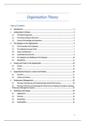 VOLLEDIGE Samenvatting Organisatietheorie / COMPLETE Summary Organisation Theory (F000855) based on Making organisations work