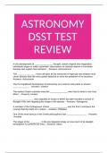 ASTRONOMY DSST TEST REVIEW