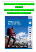 Solution Manual for Managerial Accounting, 8th edition by John Wild, ken Shaw, Barbara Chiappetta, Verified Chapters 1 - 13, Complete Newest Version