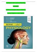 TEST BANK For Berne and Levy Physiology 8th Edition by Koeppen & Stanton, Verified Chapters 1 - 44, Complete Newest Version