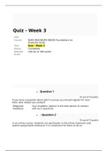 NURS 6002 Week 3 Quiz - APA Style and Format