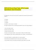 PHTLS Pre & Post Test, ATLS exam Questions And Answers.