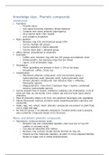 FREE Notes Food Chemistry - Knowledge clips Phenolics 