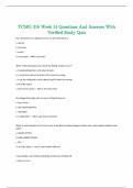 TCMG 316 Week 14 Questions And Answers With Verified Study Quiz