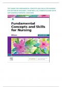 TEST BANK FOR FUNDAMENTAL CONCEPTS AND SKILLS FOR NURSING 6TH EDITION BY WILLIAMS | CHAPTERS 1-41| COMPLETE GUIDE WITH 100 %VERIFIED ANSWERS |2024/2025