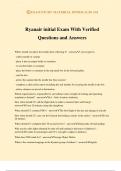 Ryanair initial Exam With Verified Questions and Answers