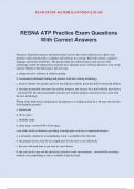 RESNA ATP Practice Exam Questions With Correct Answers