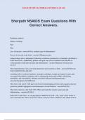 Sherpath NSAIDS Exam Questions With Correct Answers.