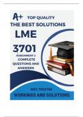 LME3701 Assignment 2 COMPLETE ANSWERS) Semester 2 2024 - DUE 27 September 2024