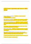  CITP Exam 4; Questions and Answers 100% Solved