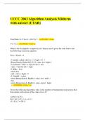  UCCC 2063 Algorithm Analysis Midterm with answer (UTAR) 