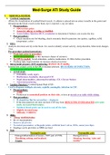 NURSING MISC - Med-Surge ATI Study Guide.