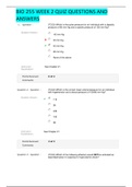 BIO 255 WEEK 2 QUIZ QUESTIONS AND ANSWERS | 2020/ 2021