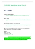 NUR 2392 / NUR2392 Exam 2 (Latest 2024 / 2025): Multidimensional Care II / MDC 2 - Rasmussen