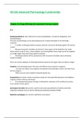 NR565 / NR 565: Advanced Pharmacology Fundamentals Week 3 Chapter 14 Notes (2) - Drugs Affecting the Autonomic Nervous System (2020 / 2021) Chamberlain College Of Nursing