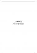 Economics Fundamentals 1 Jaar 1 Business studies/ Finance Hogeschool Inholland 