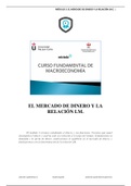 EL MERCADO DE DINERO Y LA RELACIÓN LM.