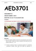 AED3701 ASSIGNMENT 3 2024