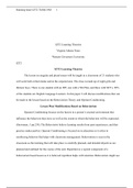 Learning Theories Task 1 Essay  1 .docx   IZT2 Learning Theories  Virginia Athena Nuno   Western Governors University   IZT2  IZT2 Learning Theories  The lesson on singular and plural nouns will be taught in a classroom of 21 students who will work both a